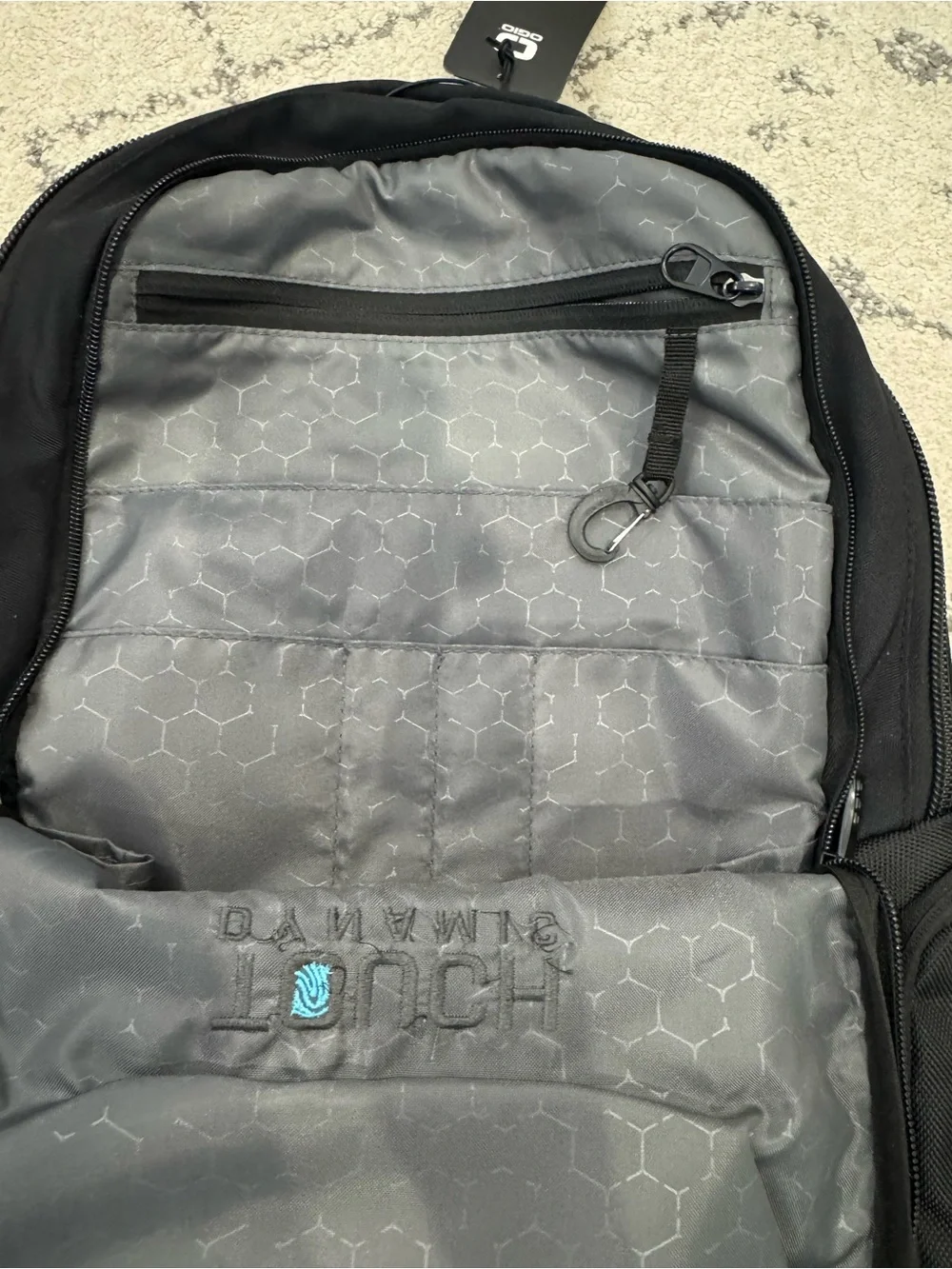 Ogio Backpack Laptop sleeve Compartments USB Charging Cable